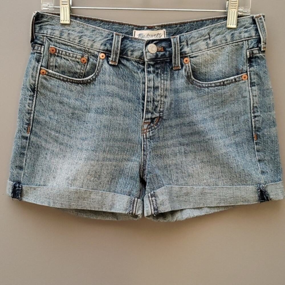 Madewell Rigid Denim Mid Rise Shorts Women's Size 25